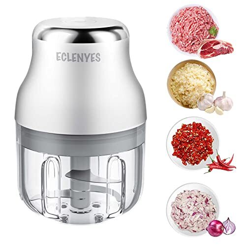 Mini Electric Garlic Chopper Food Processor Onion Grinder Fruit Mincer