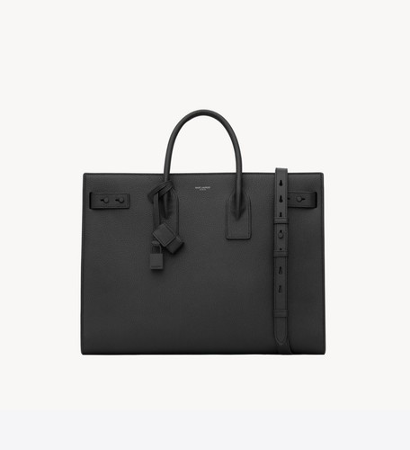 SAINT LAURENT YSL SAC DE JOUR THIN LARGE IN GRAINED LEATHER
